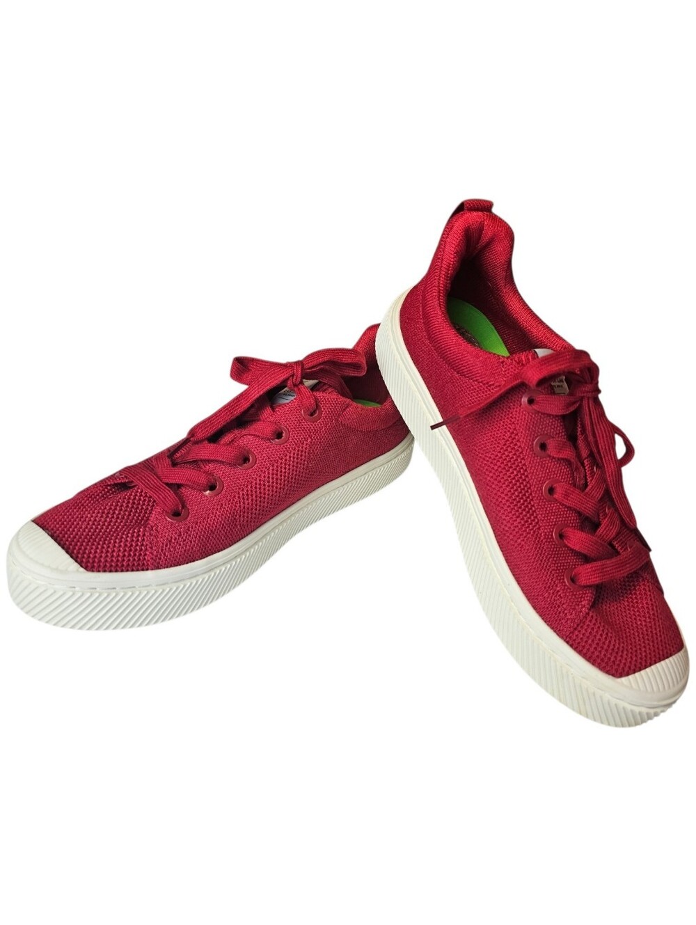 Cariuma Red Canvas Low-Top IBI Sneakers